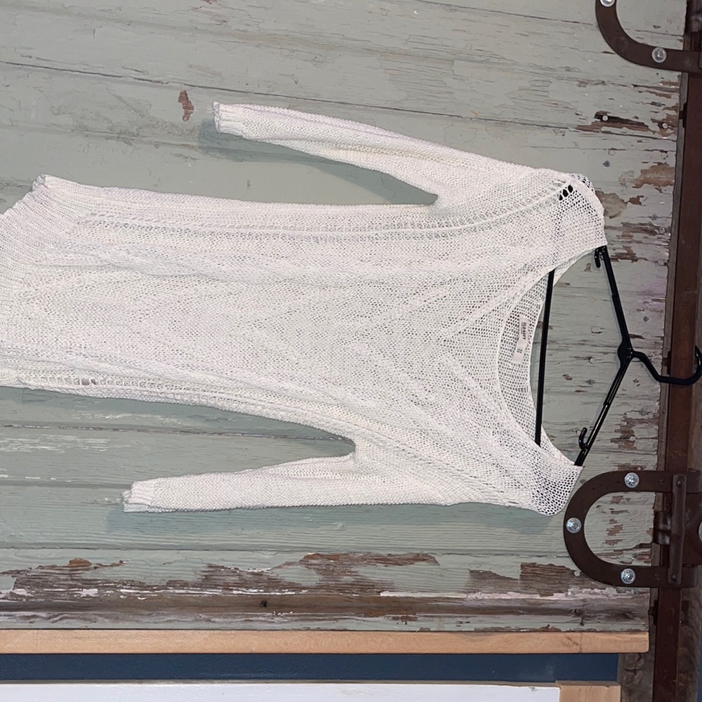 cream half sleeve shirt